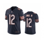 Men's Chicago Bears #12 Velus Jones Jr. Navy Vapor untouchable Limited Stitched Jersey
