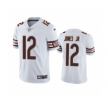 Men's Chicago Bears #12 Velus Jones Jr. White Vapor untouchable Limited Stitched Jersey