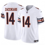 Men's Chicago Bears #14 Olamide Zaccheaus White 2025 F.U.S.E. Vapor Football Stitched Jersey
