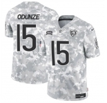 Men's Chicago Bears #15 Rome Odunze 2024 F.U.S.E Arctic Camo Salute To Service Limited Stitched Football Jersey