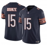Men's Chicago Bears #15 Rome Odunze Navy 2024 Draft F.U.S.E. Vapor Football Stitched Jersey
