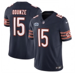 Men's Chicago Bears #15 Rome Odunze Navy 2024 With Draft Patch F.U.S.E. Vapor Stitched Football Jersey