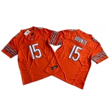 Men's Chicago Bears #15 Rome Odunze Orange 2024 Draft F.U.S.E. Vapor Stitched Football Jersey