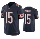 Men's Chicago Bears #15 Trevor Siemian Navy Vapor untouchable Limited Stitched Jersey