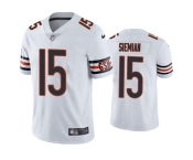 Men's Chicago Bears #15 Trevor Siemian White Vapor untouchable Limited Stitched Jersey
