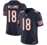 Men's Chicago Bears #18 Caleb Williams Navy 2024 Draft Vapor Football Stitched Jersey