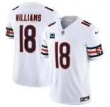 Men's Chicago Bears #18 Caleb Williams White 2025 F.U.S.E. With 2-Star C Patch Vapor Untouchable Limited Stitched Football Jersey