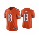 Men's Chicago Bears #18 Jesse James Orange Vapor untouchable Limited Stitched Football Jersey