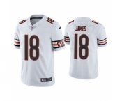 Men's Chicago Bears #18 Jesse James White Vapor untouchable Limited Stitched Football Jersey