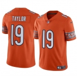 Men's Chicago Bears #19 Tory Taylor Orange Vapor Football Stitched Jersey
