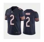 Men's Chicago Bears #2 D.J. Moore Navy Vapor Untouchable Stitched Football Jersey