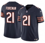Men's Chicago Bears #21 D'Onta Foreman Navy 2023 F.U.S.E. Vapor Football Stitched Jersey