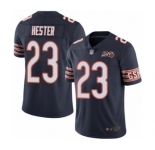 Men's Chicago Bears #23 Devin Hester Navy Blue Team Color 100th Season Limited Football Jersey