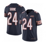 Men's Chicago Bears #24 Buster Skrine Navy Blue Team Color 100th Season Limited Football Jersey