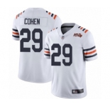 Men's Chicago Bears #29 Tarik Cohen White 100th Season Limited Football Jersey