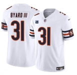 Men's Chicago Bears #31 Kevin Byard III White 2024 F.U.S.E. With 1-star C Patch Vapor Untouchable Limited Football Stitched Jersey