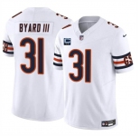 Men's Chicago Bears #31 Kevin Byard III White 2025 F.U.S.E. With 2-Star C Patch Vapor Untouchable Limited Stitched Football Jersey