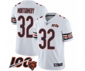 Men's Chicago Bears #32 David Montgomery White Vapor Untouchable Limited Player 100th Season Football Jersey