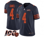 Men's Chicago Bears #4 Chase Daniel Limited Navy Blue Rush Vapor Untouchable 100th Season Football Jersey