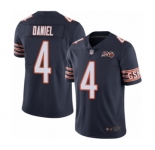 Men's Chicago Bears #4 Chase Daniel Navy Blue Team Color 100th Season Limited Football Jersey