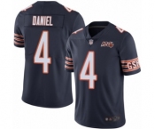 Men's Chicago Bears #4 Chase Daniel Navy Blue Team Color 100th Season Limited Football Jersey