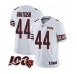 Men's Chicago Bears #44 Nick Kwiatkoski White Vapor Untouchable Limited Player 100th Season Football Jersey
