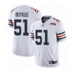 Men's Chicago Bears #51 Dick Butkus White 100th Season Limited Football Jersey