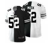Men's Chicago Bears #52 Khalil Mack Black V White Peace Split Vapor Untouchable Limited Football Jersey