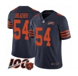 Men's Chicago Bears #54 Brian Urlacher Limited Navy Blue Rush Vapor Untouchable 100th Season Football Jersey