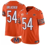 Men's Chicago Bears #54 Brian Urlacher Orange 2025 F.U.S.E. With 4-Star C Patch VMH Patch Vapor Untouchable Limited Football Stitched Jersey
