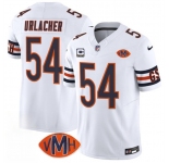 Men's Chicago Bears #54 Brian Urlacher White 2025 F.U.S.E. With 4-Star C Patch VMH Patch Vapor Untouchable Limited Football Stitched Jersey