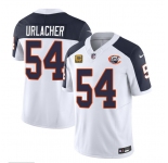 Men's Chicago Bears #54 Brian Urlacher White Navy 2023 F.U.S.E. With 4-star C PatchThrowback Limited Football Stitched Game Jersey