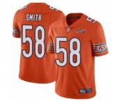Men's Chicago Bears #58 Roquan Smith Orange Alternate 100th Season Limited Football Jersey