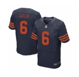 Men's Chicago Bears #6 Jay Cutler 1940s Navy Blue Throwback Stitched Football Jersey