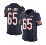 Men's Chicago Bears #65 Cody Whitehair Navy Blue Team Color 100th Season Limited Football Jersey