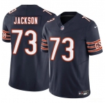 Men's Chicago Bears #73 Jonah Jackson Navy 2025 F.U.S.E. Vapor Football Stitched Jersey