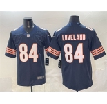 Men's Chicago Bears #84 Colston Loveland Navy Vapor Untouchable Football Stitched Jersey