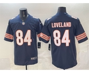 Men's Chicago Bears #84 Colston Loveland Navy Vapor Untouchable Football Stitched Jersey