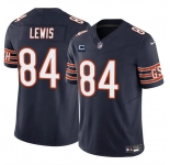Men's Chicago Bears #84 Marcedes Lewis Navy 2024 F.U.S.E. With 1-star C Patch Vapor Untouchable Limited Football Stitched Jersey