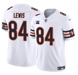 Men's Chicago Bears #84 Marcedes Lewis White 2024 F.U.S.E. With 1-star C Patch Vapor Untouchable Limited Football Stitched Jersey