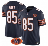 Men's Chicago Bears #85 Cole Kmet Navy 2025 F.U.S.E. With VMH Patch Vapor Untouchable Limited Football Stitched Jersey