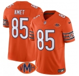 Men's Chicago Bears #85 Cole Kmet Orange 2025 F.U.S.E. With VMH Patch Vapor Untouchable Limited Football Stitched Jersey