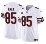 Men's Chicago Bears #85 Cole Kmet White 2024 F.U.S.E. With 1-star C Patch Vapor Untouchable Limited Football Stitched Jersey