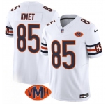 Men's Chicago Bears #85 Cole Kmet White 2025 F.U.S.E. With VMH Patch Vapor Untouchable Limited Football Stitched Jersey