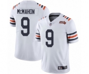 Men's Chicago Bears #9 Jim McMahon White 100th Season Limited Football Jersey