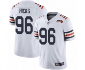 Men's Chicago Bears #96 Akiem Hicks White 100th Season Limited Football Jersey