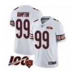 Men's Chicago Bears #99 Dan Hampton White Vapor Untouchable Limited Player 100th Season Football Jersey
