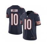 Men's Nike Chicago Bears #10 Marquess Wilson Limited Navy Blue Rush NFL Jersey