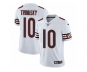 Men's Nike Chicago Bears #10 Mitchell Trubisky Vapor Untouchable Limited White NFL Jersey