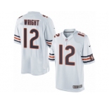 Men's Nike Chicago Bears #12 Kendall Wright Limited White NFL Jersey